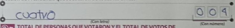 crop of Ballots taken from the boxes