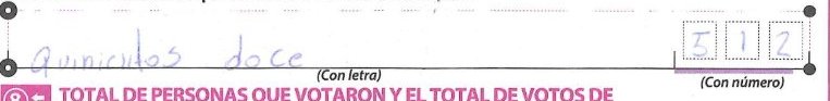 crop of Ballots taken from the boxes