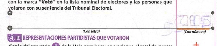 crop of Voters on the list on 101300B0100