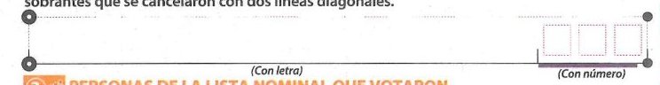 crop of Unused ballots
