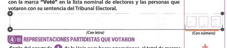 crop of Voters on the list on 111666B0100