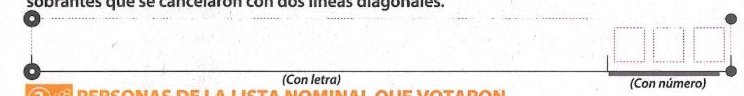 crop of Unused ballots