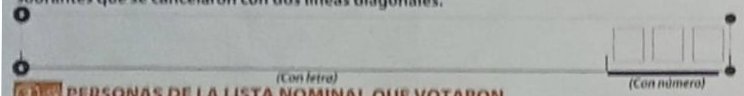 crop of Unused ballots