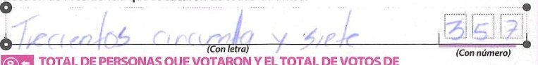 crop of Ballots taken from the boxes