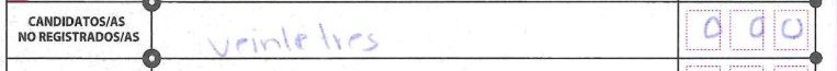 crop of Unregistered candidates