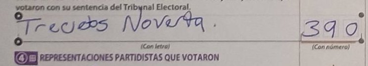 Masked crop of Voters on the list on form 250767B0100