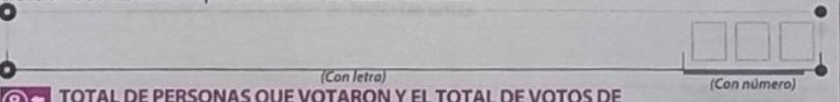 crop of Ballots taken from the boxes
