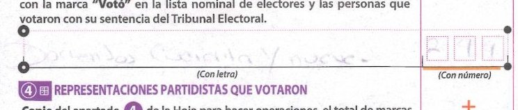 crop of Voters on the list on 302191C0100